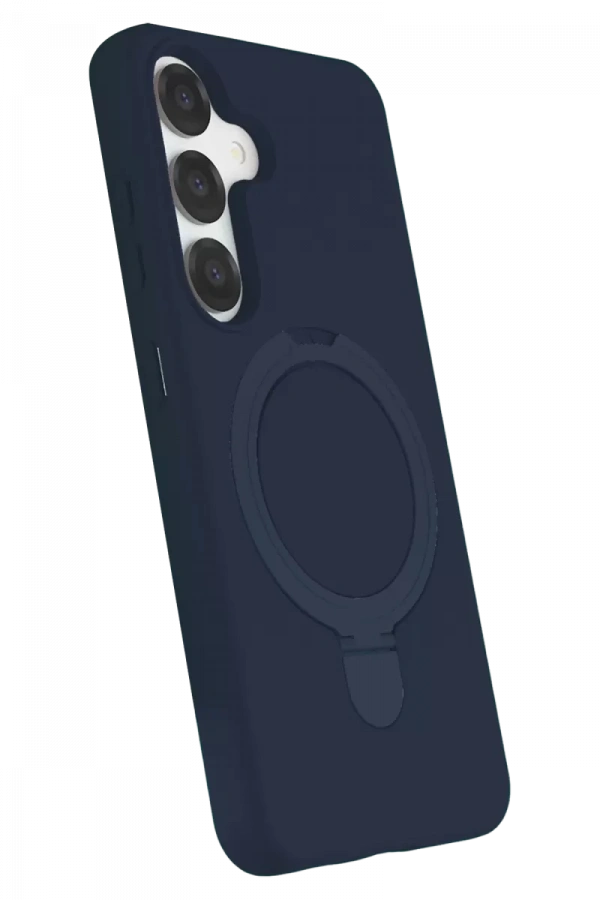 Samsung Galaxy S25 Regal Magsafe Standlı Kapak - Lacivert