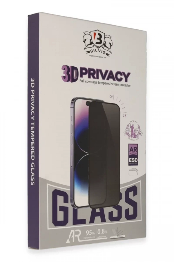 Samsung Galaxy S25 Ultra Bilvis 3D Hayalet Cam Ekran Koruyucu