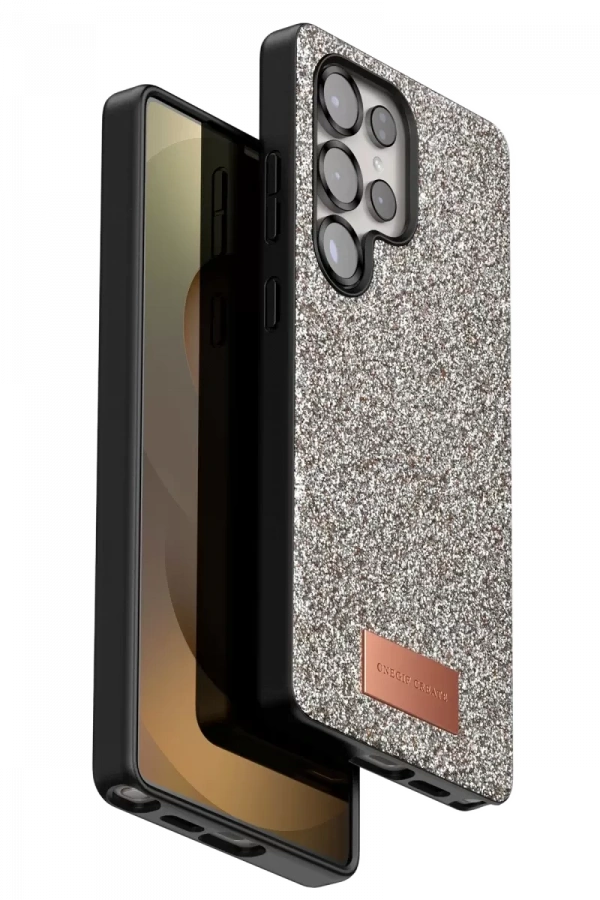 Samsung Galaxy S25 Ultra Bright Simli Kapak - Gold