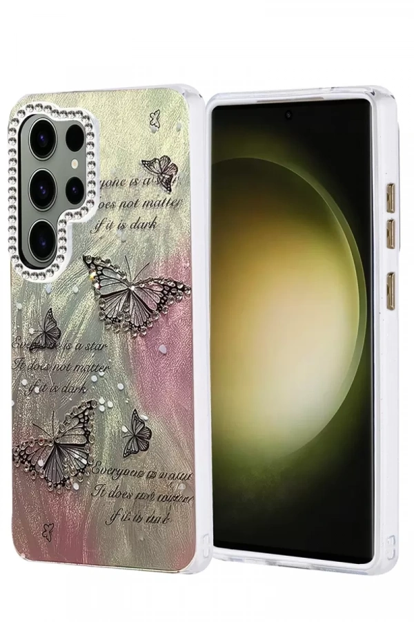 Samsung Galaxy S25 Ultra Kılıf Blade Aynalı Desenli Kapak - Desen 6