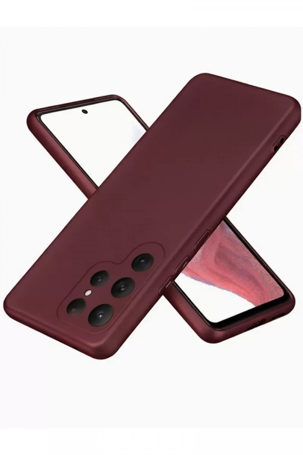 Samsung Galaxy S25 Ultra Kılıf First Silikon - Bordo