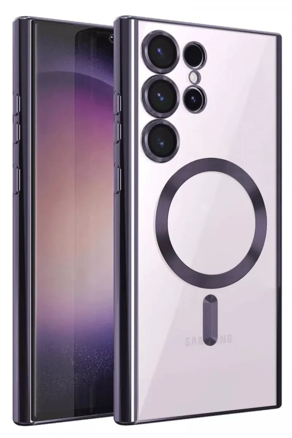 Samsung Galaxy S25 Ultra Kılıf Kross Magneticsafe Kapak - Mor