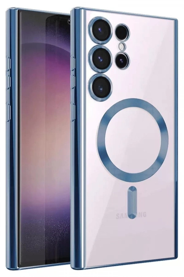 Samsung Galaxy S25 Ultra Kılıf Kross Magneticsafe Kapak - Sierra Blue