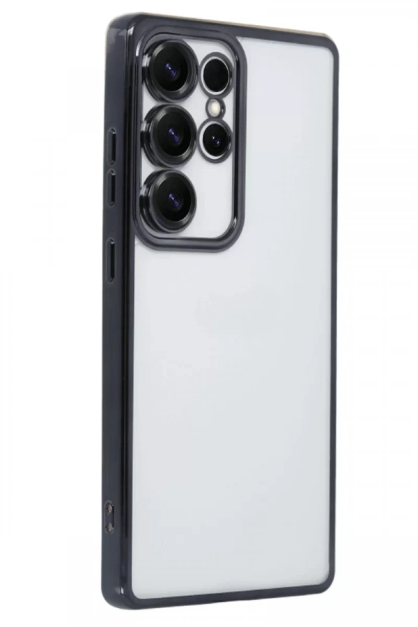 Samsung Galaxy S25 Ultra Kılıf Lensli Silikon - Siyah