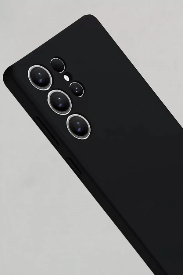 Samsung Galaxy S25 Ultra Kılıf Nano içi Kadife Silikon - Siyah