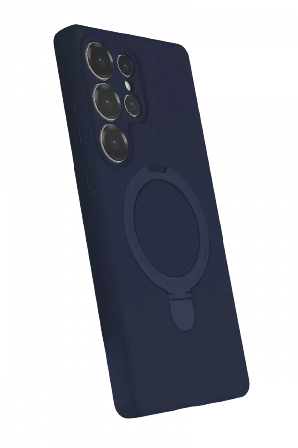 Samsung Galaxy S25 Ultra Regal Magsafe Standlı Kapak - Lacivert