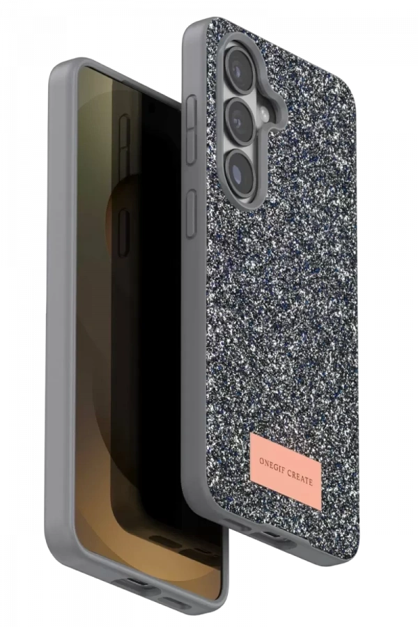 Samsung Galaxy S26 Plus Bright Simli Kapak - Gümüş