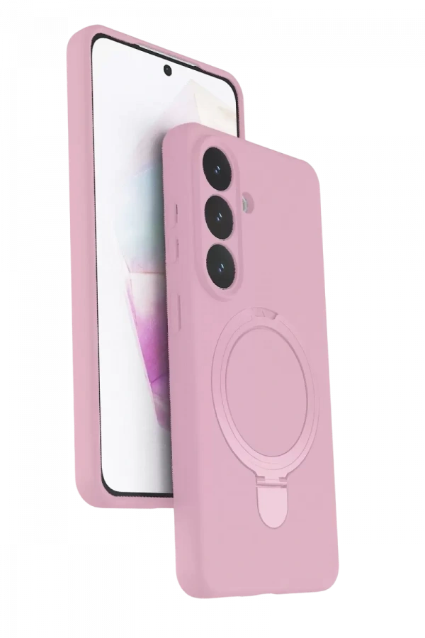 Samsung Galaxy S26 Plus Regal Magsafe Standlı Kapak - Açık Pembe