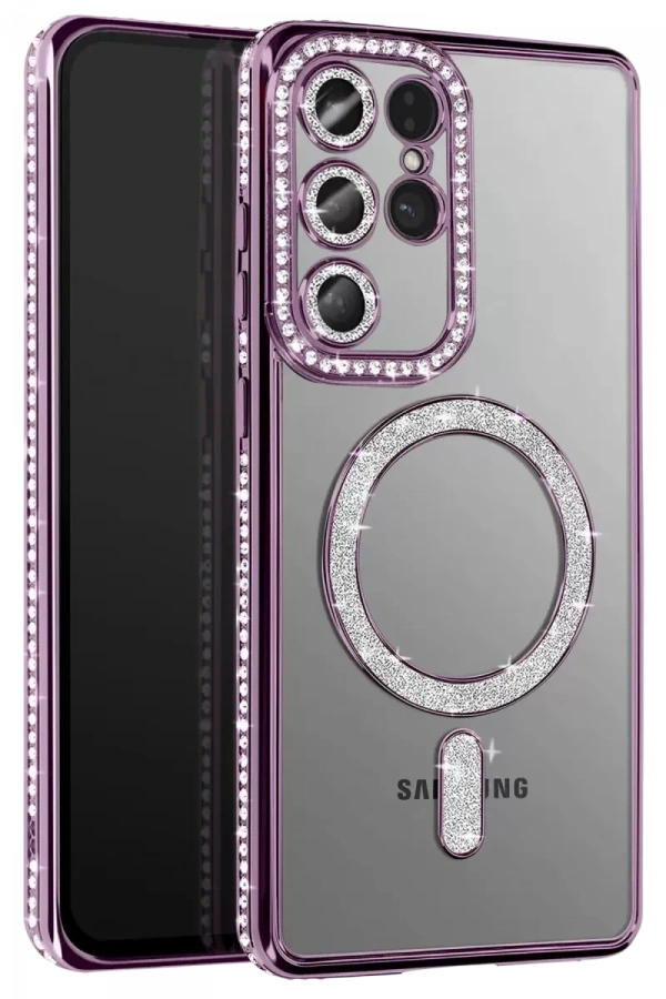 Samsung Galaxy S26 Ultra Joke Simli Magneticsafe Kılıf - Derin Mor