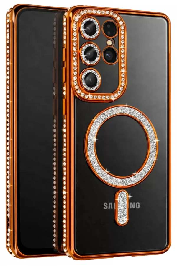 Samsung Galaxy S26 Ultra Joke Simli Magneticsafe Kılıf - Turuncu