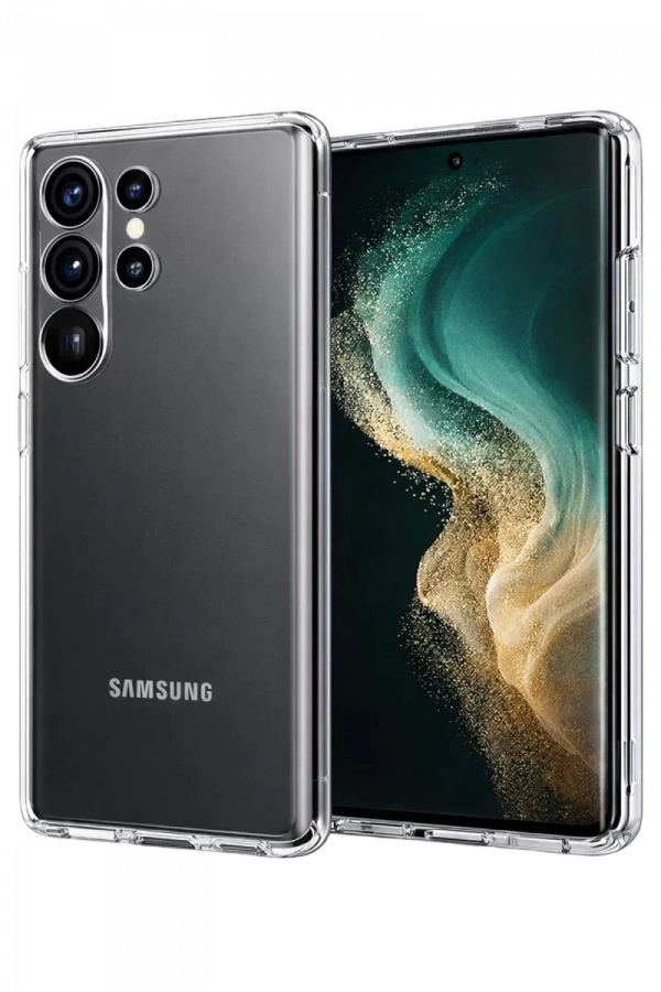 Samsung Galaxy S26 Ultra Lüx Şeffaf Silikon - Şeffaf