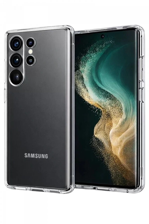 Samsung Galaxy S26 Ultra Lüx Şeffaf Silikon - Şeffaf