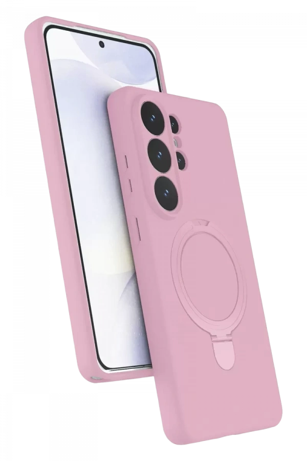 Samsung Galaxy S26 Ultra Regal Magsafe Standlı Kapak - Açık Pembe