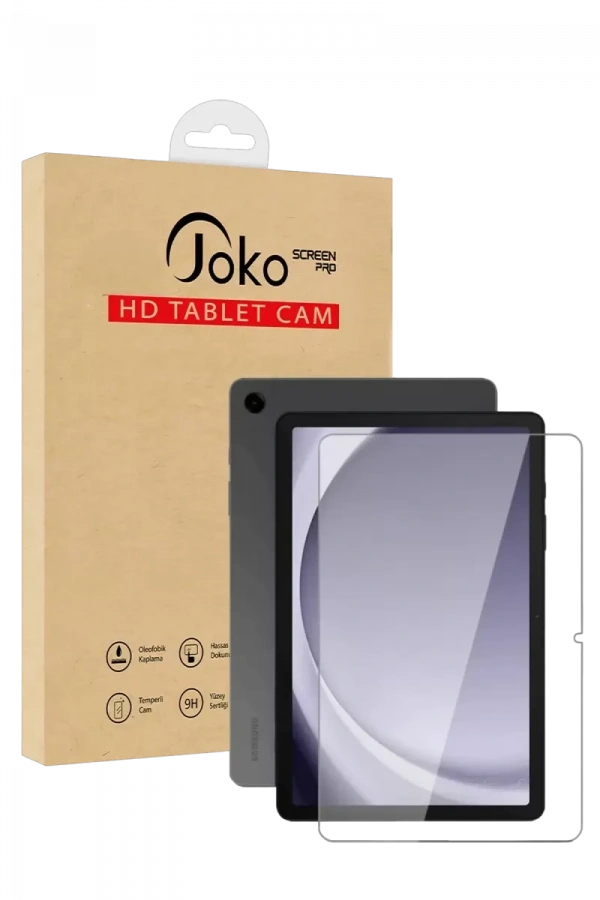 Samsung Galaxy Tab A9 HD Tablet Cam Ekran Koruyucu - Şeffaf