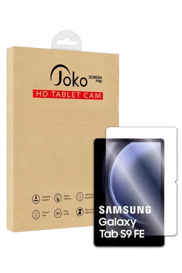 Samsung Galaxy X610 Tab S9 FE Plus 12.4 HD Tablet Cam Ekran Koruyucu - Şeffaf