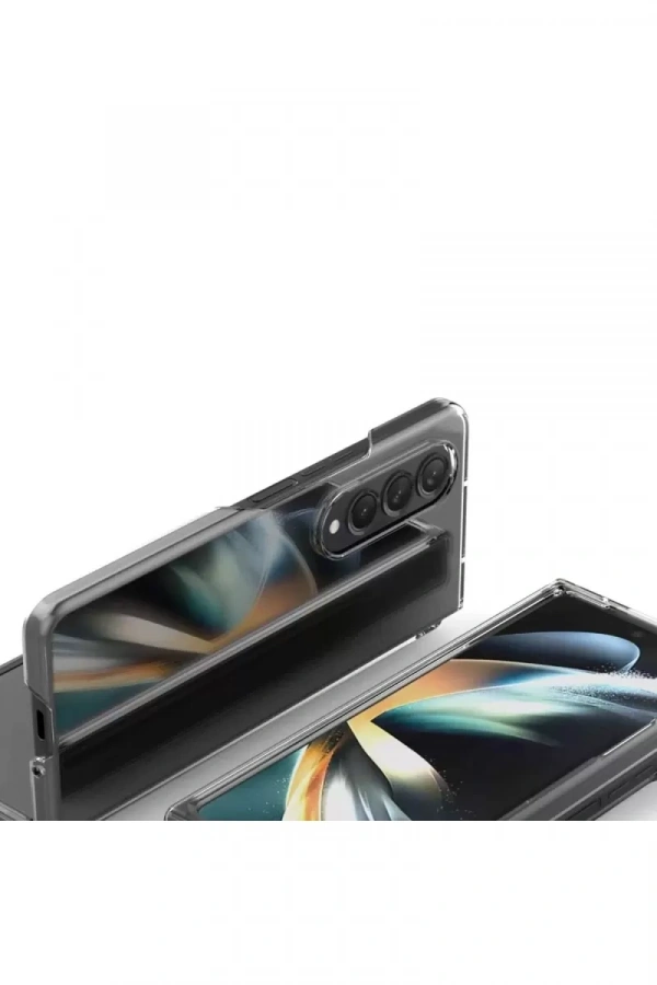 Samsung Galaxy Z Fold 3 Kılıf Fold TPU Silikon - Şeffaf