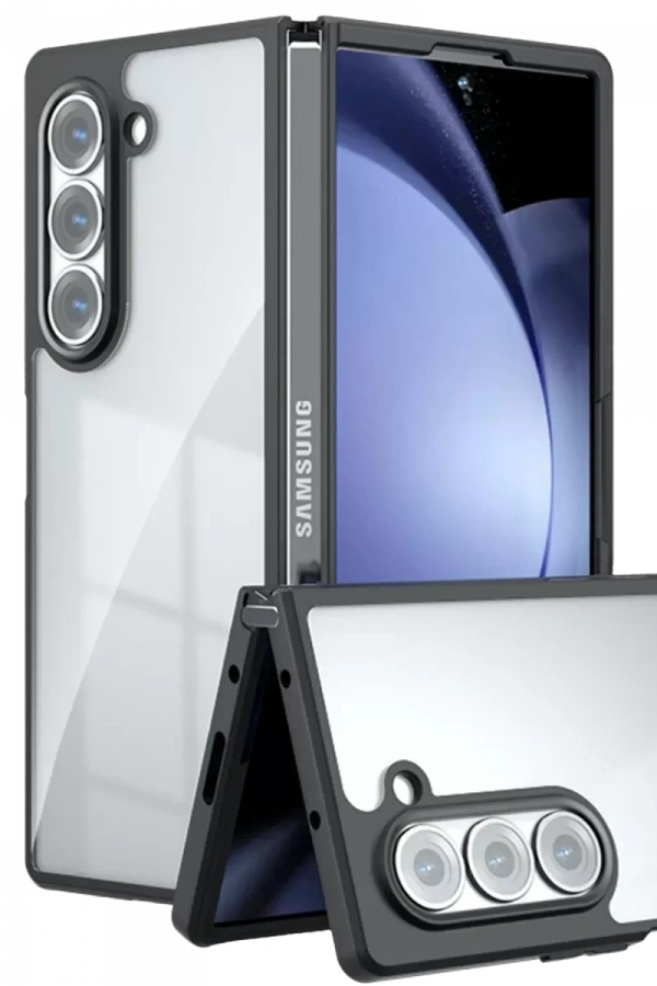 Samsung Galaxy Z Fold 5 Kılıf Blur Fold Kapak - Siyah