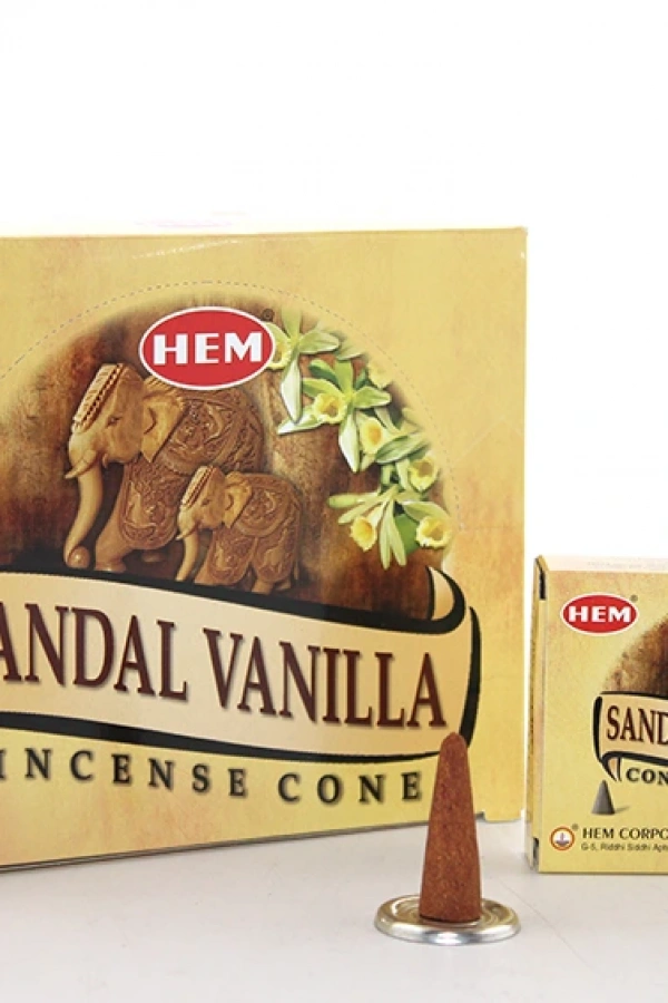 Sandal Vanilla Aromalı Konik Tütsü