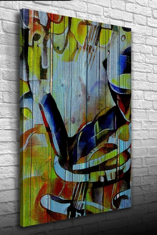 Şarap Kadehi Yağlıboya Kanvas Tablo 50 x 70