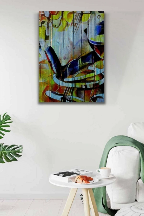 Şarap Kadehi Yağlıboya Kanvas Tablo 50 x 70