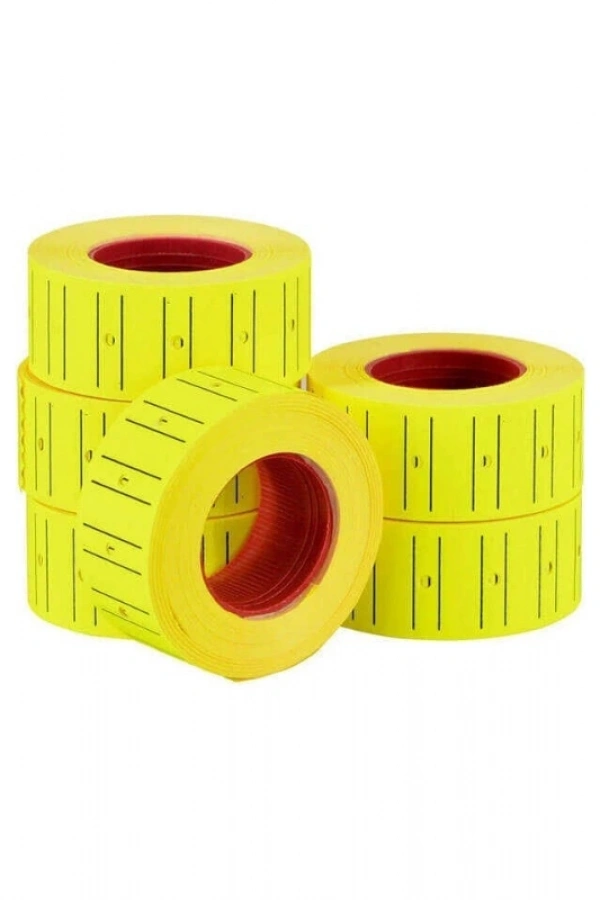 Sarı Fiyat Etiketi - 12x21 mm - Rulo