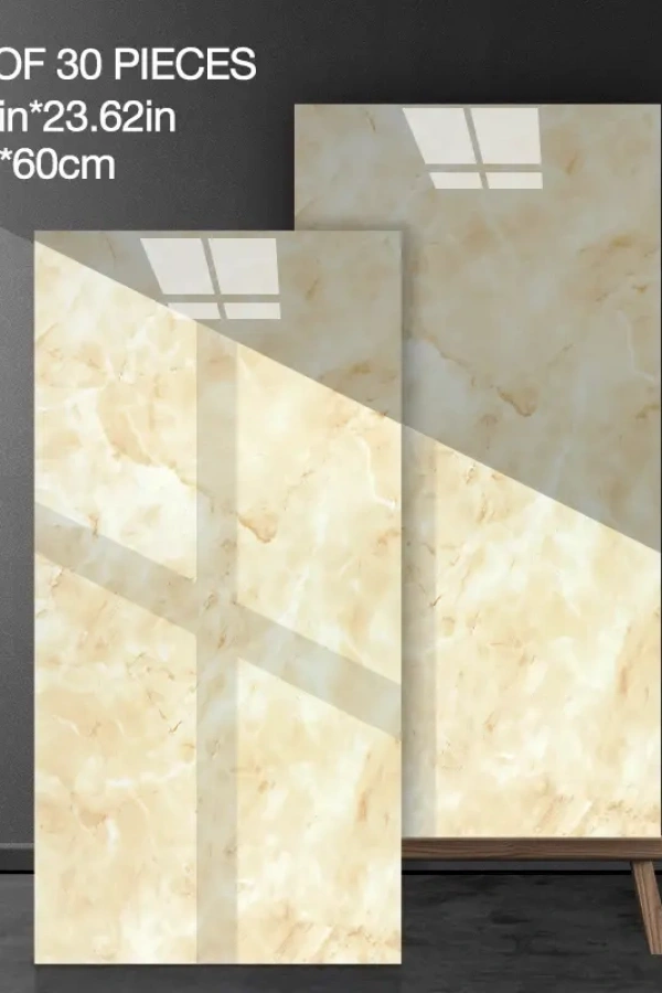 Sarı Mermer Desenli Alüminyum Plastik Duvar Stickerı