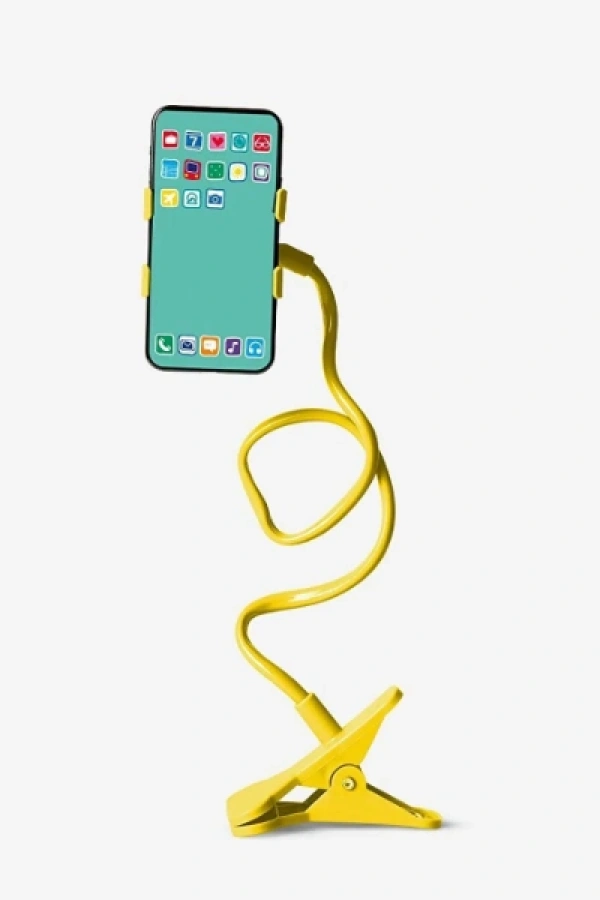 Sarı Renk Akrobat Telefon Tutucu Oynar Başlıklı