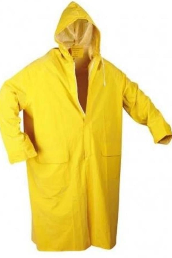 Sarı Yağmurluk Fermuarlı XL Beden