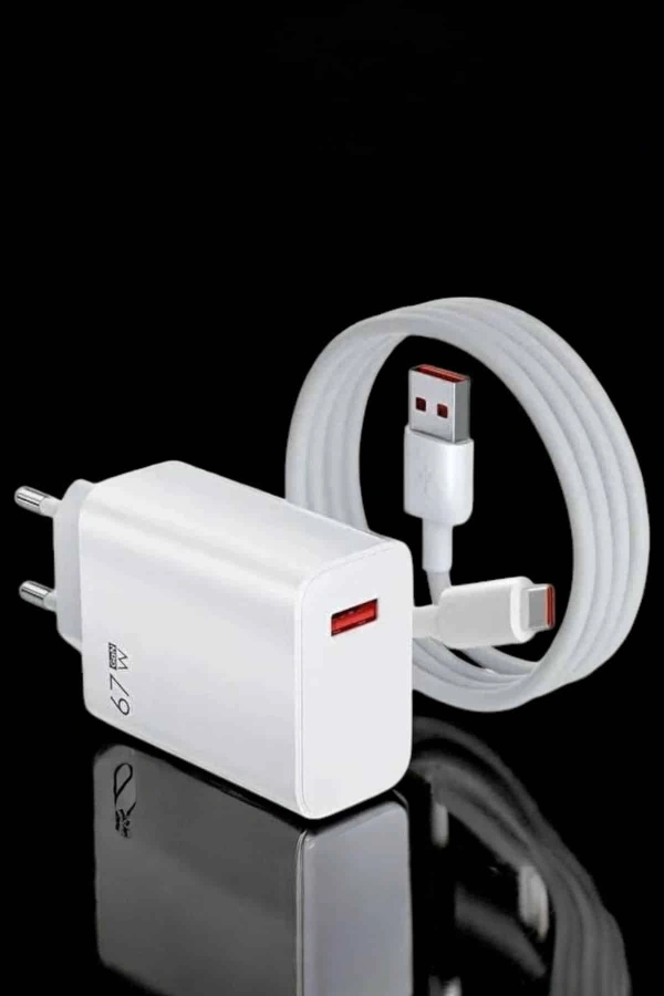 Şarj Aleti Turbo Hızlı 67W Type-C Hızlı Şarj