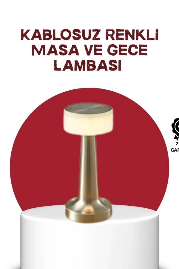 Şarj Edilebilir LED Masa Lambası – USB Girişli, Metal Yapı