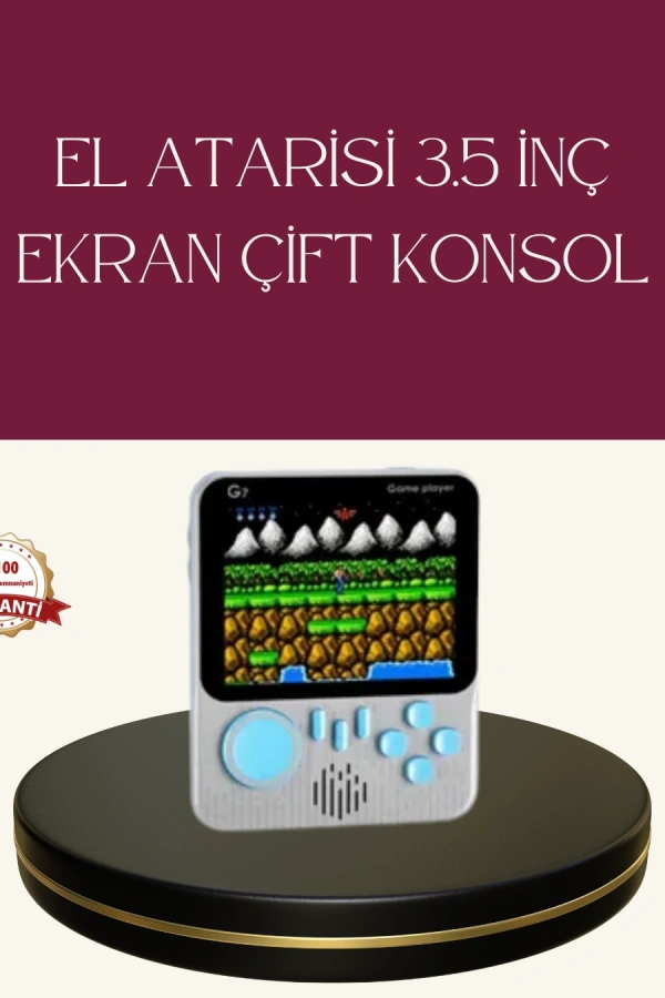 Şarjlı 3.5 İnç Retro Oyun Konsolu