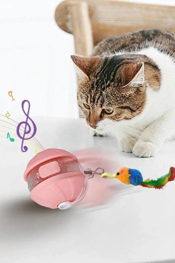 Şarjlı Hareketli Kedi Topu Oyuncak