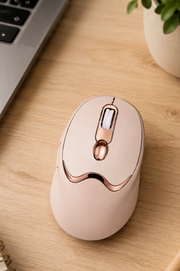 Şarjlı Kablosuz Mouse Sessiz Tıklama Bluetooth ve USB Destekli
