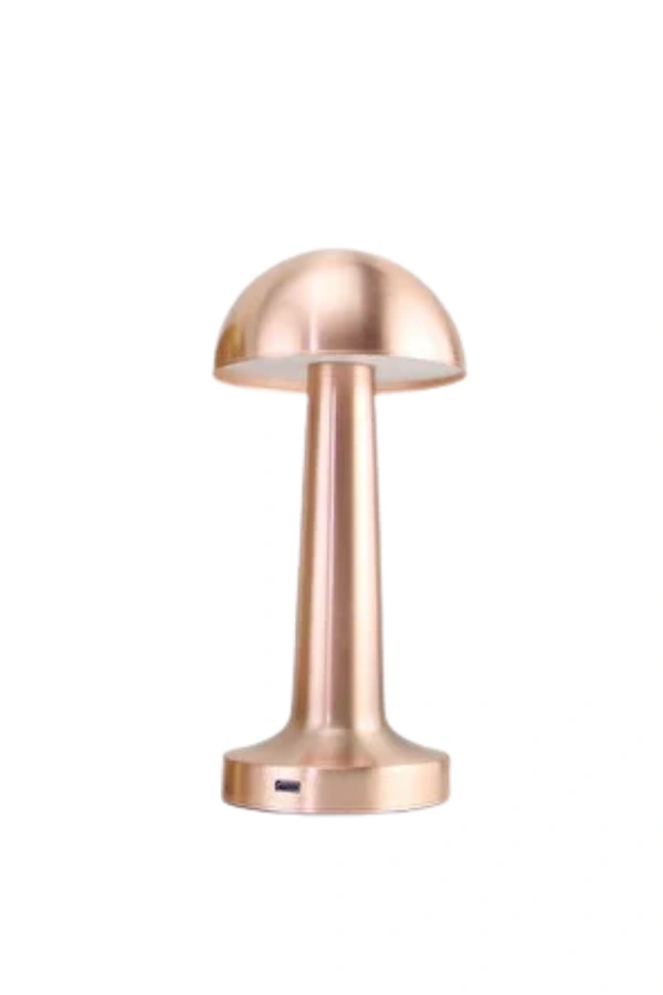 Şarjlı LED Masa Lambası 3 Kademe Dokunmatik Bronz Modern Tasarım