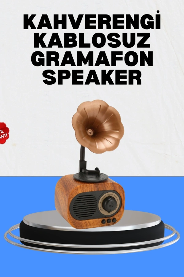 Şarjlı Mini Retro Radyo Bluetooth Hoparlör Çoklu Bağlantı Seçenekli