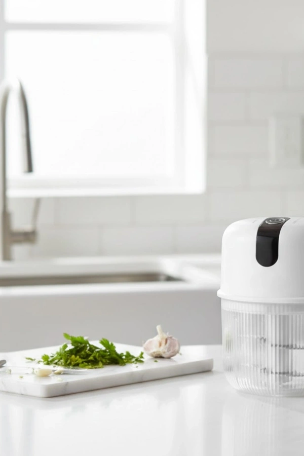 Şarjlı Mini Sarımsak Doğrayıcı USB Şarjlı 250 ml