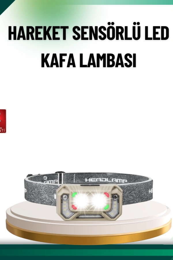 Şarjlı Wave Sensörlü LED Kafa Feneri Outdoor Kullanım