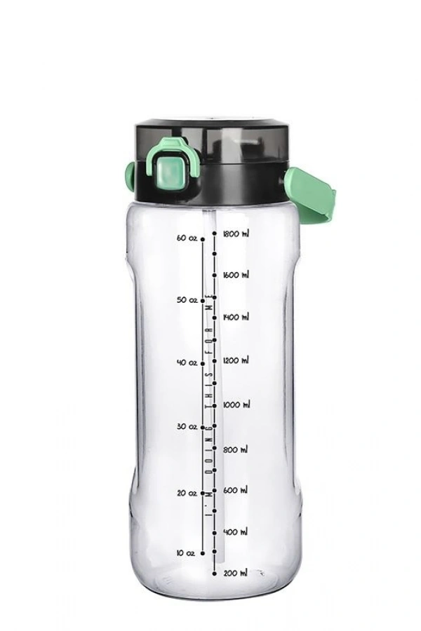 Şeffaf Matara - 2000 ml - 67,6 oz - WATERMODE Matara