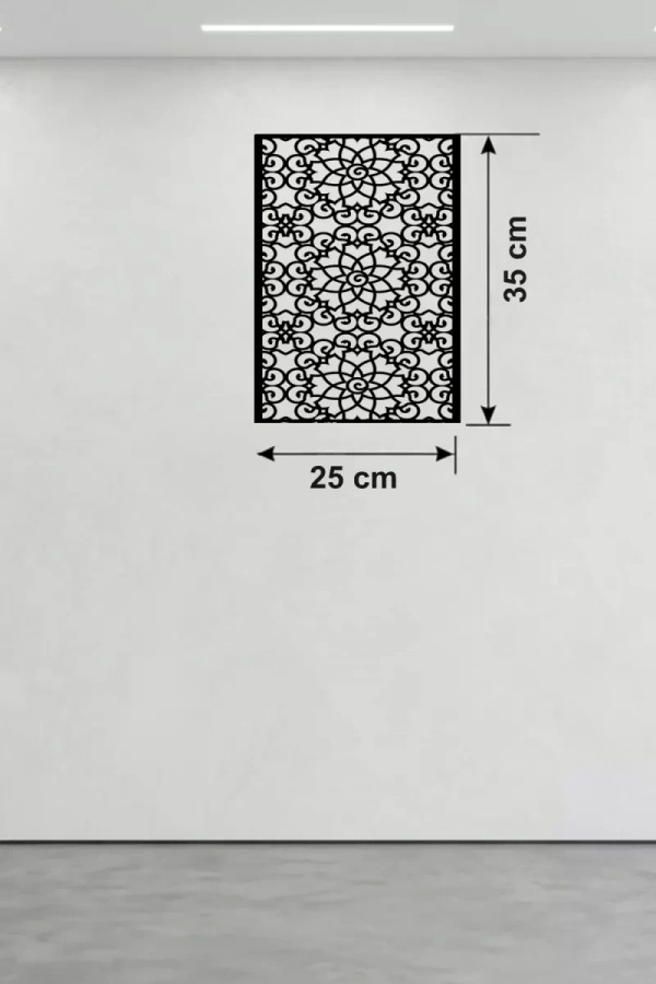 Selçuklu Yıldızı Temalı Ahşap Duvar Tablosu - 25x35 cm Lazer Kesim Dekoratif Pano