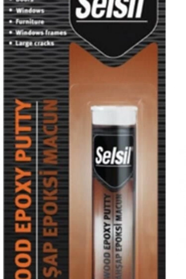 Selsil Epoxy 2 Bileşenli Macun Ahşap Yapıştırıcı 57 gr