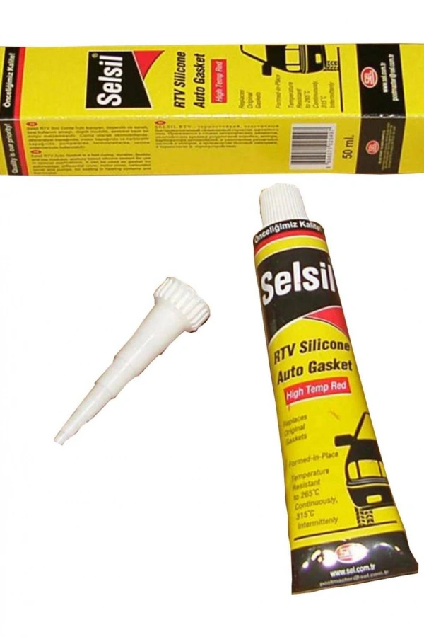 Selsil Tüp Sıvı Conta Kırmızı 50 gr