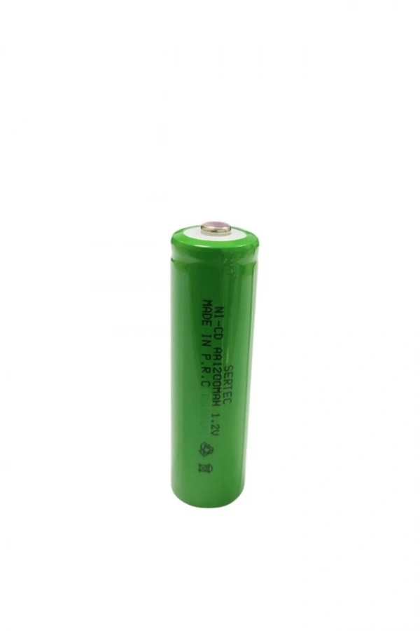 Sertec - 1.2V 1200 Mah - AA - Ni-Cd Şarjlı Pil - (Başlı)