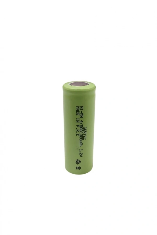 Sertec - 1.2V 1300 Mah - 4/5AA- Ni-MH Şarjlı Pil - (Başsız / Flat Head)