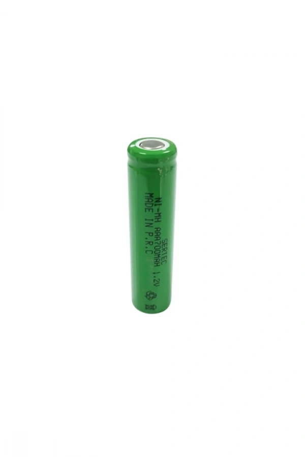 Sertec - 1.2V 700 Mah - AAA - Ni-MH Şarjlı Pil - (Başsız / Flat Head)
