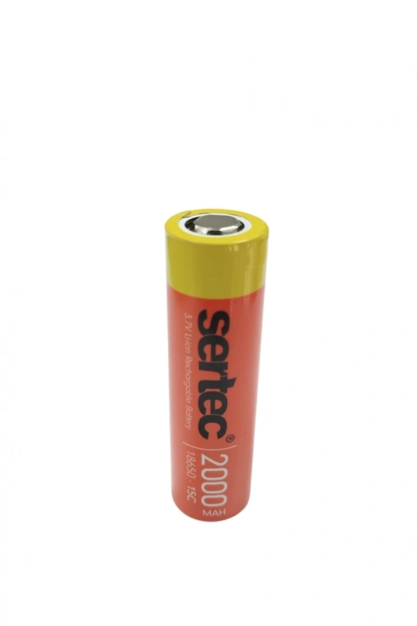 Sertec 18650 3.7V 2000 Mah 15C Li-Ion Şarjlı Pil