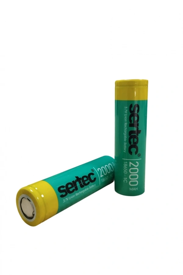 Sertec 18650 3.7V 2000 Mah 1C Li-Ion Şarjlı Pil