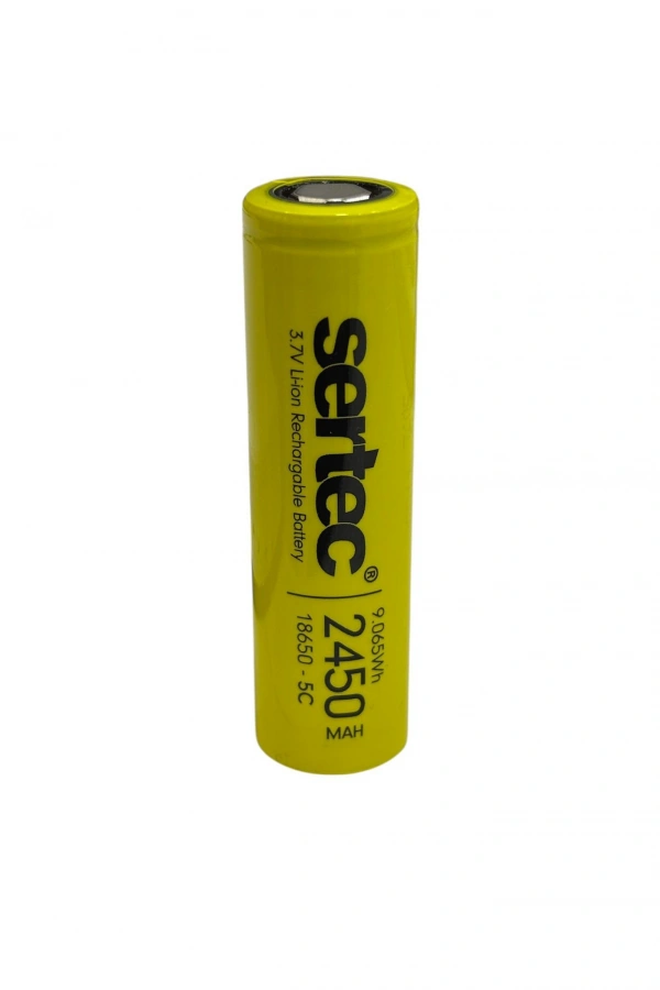 Sertec 18650 3.7V 2450 Mah 5C Li-Ion Şarjlı Pil