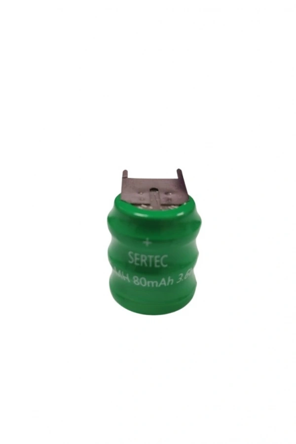 Sertec - 3.6V 3S1P 80 Mah 3 Pin  NI-MH Buton Pil