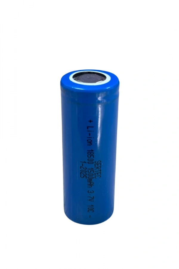 Sertec 3.7V Li-ion 18500 1500 mAh 10C Şarjlı Pil