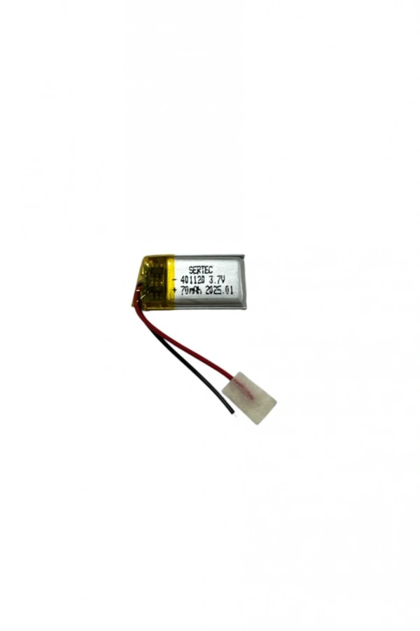 Sertec 401120 3.7V 70 MAh Li-Polymer Pil (Devreli/1.5A)